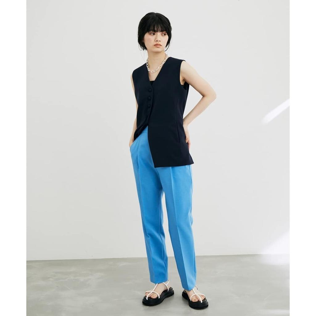 et Rope Slacks Slim Slacks for Women GAS02310 Yellow [Adam Femme] [Sustainable] (80)