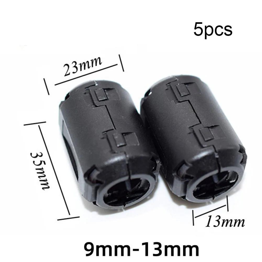 5 Stück Ferritkern-Kabelring-Drosselperle RFI EMI-Rauschunterdrücker-Filter für Netzkabel USB-Antenne Audiokabel 3,5/5/7/9/13mm