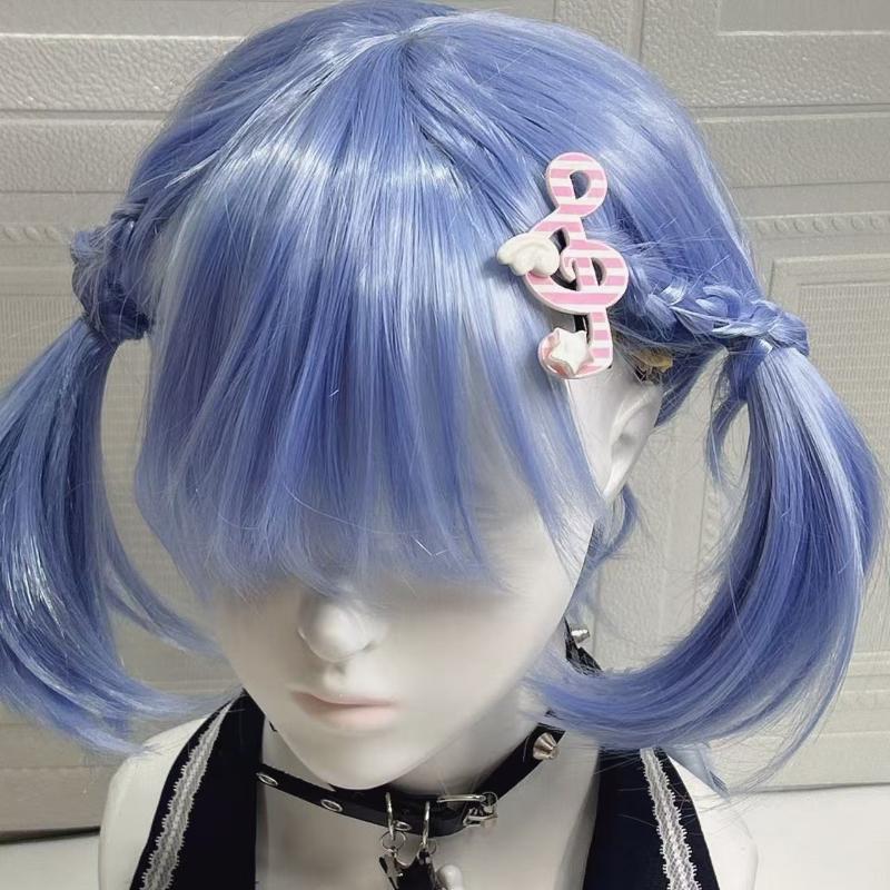 Kawaii Tendencia Estrella Símbolo Musical Ala Pinza para el Cabello Estilo Ins Y2K Único Rayado Pinza Lateral Pinza para Flequillo Joyería para el Cabello Accesorios