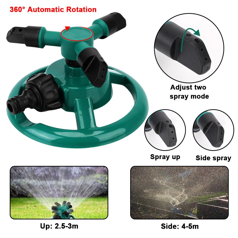 Irrigation System Garden Lawn Automatic Watering Garden Supplies Rotating Water Sprinkler 360 Degree Rotary Nozzle