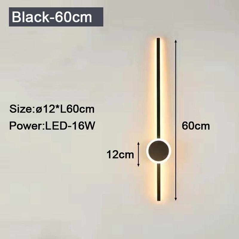 

Светодиодные настенные светильники Nordic для внутреннего освещения, для ТВ-фона, спальни, 16 Вт, 20 Вт, 24 Вт, настенные светильники, бра для коридора, входной лампы, интерьерная лампа Neutral Light 4000K