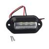 2PCS 6 LED Car License Number Plate Light For SUV Truck Trailer Van Tag Step Lamp White Bulbs Car Products License Plate Lights License Plate Lights
