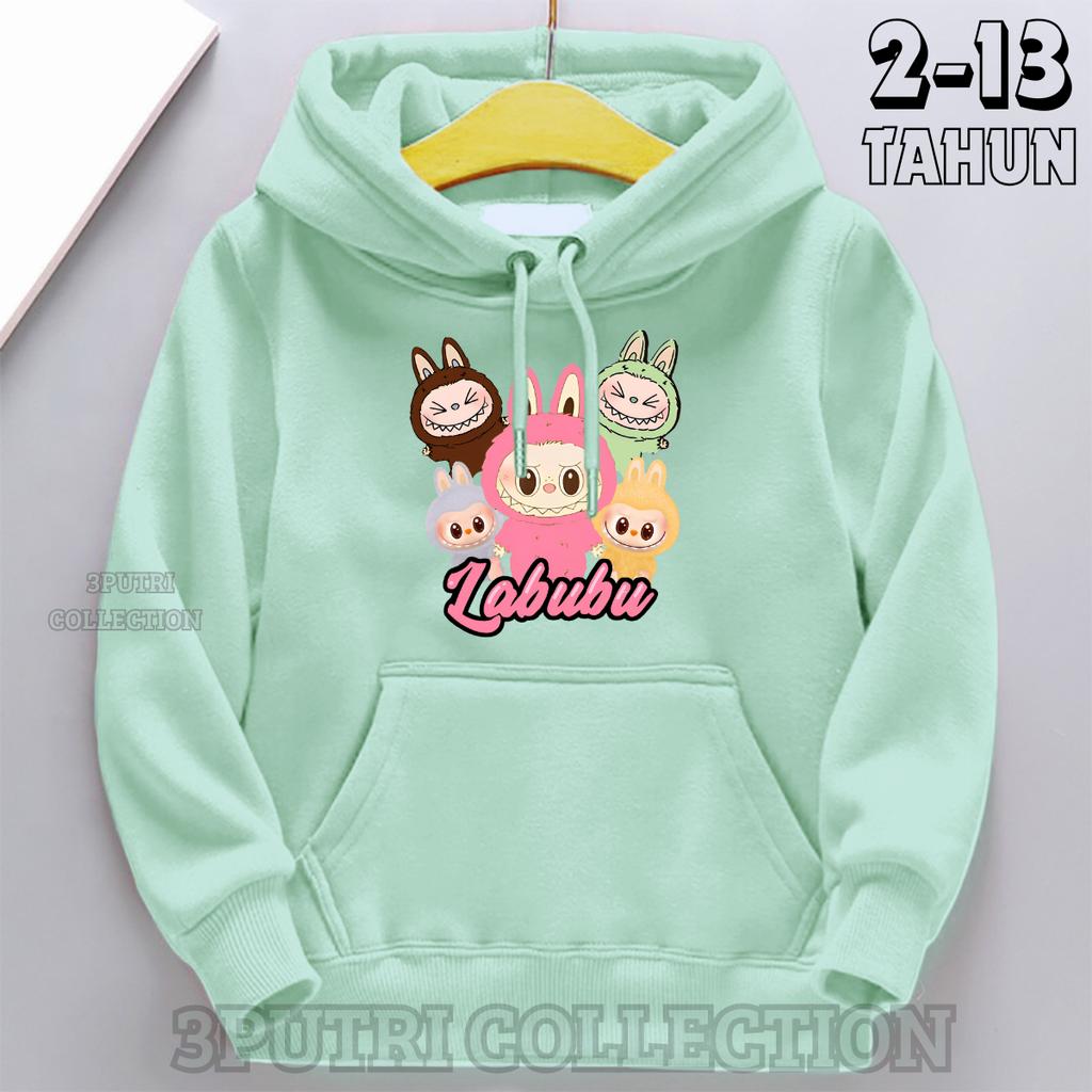 Children's Hoodie New Trendy Labubu Kids Cute Cartoon Casual Daily Hoodie 100-160cm Boys Girls