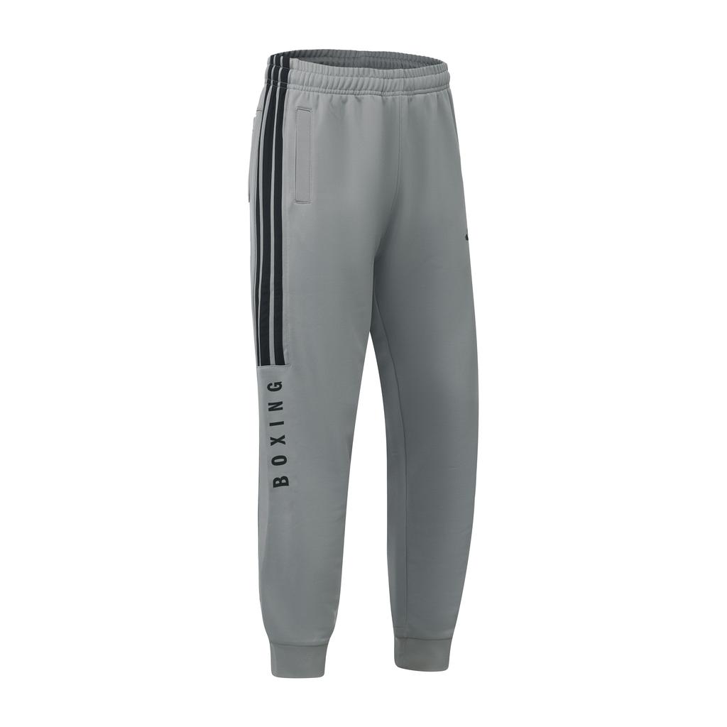 Adidas Boxing 3-Stripes Classic Retro Cuffed Pants Jacket Two-Piece Casual Sports Set Unisex Sets Gray TR30JR1BX-GYB+TR30P1R1BX-GYB
