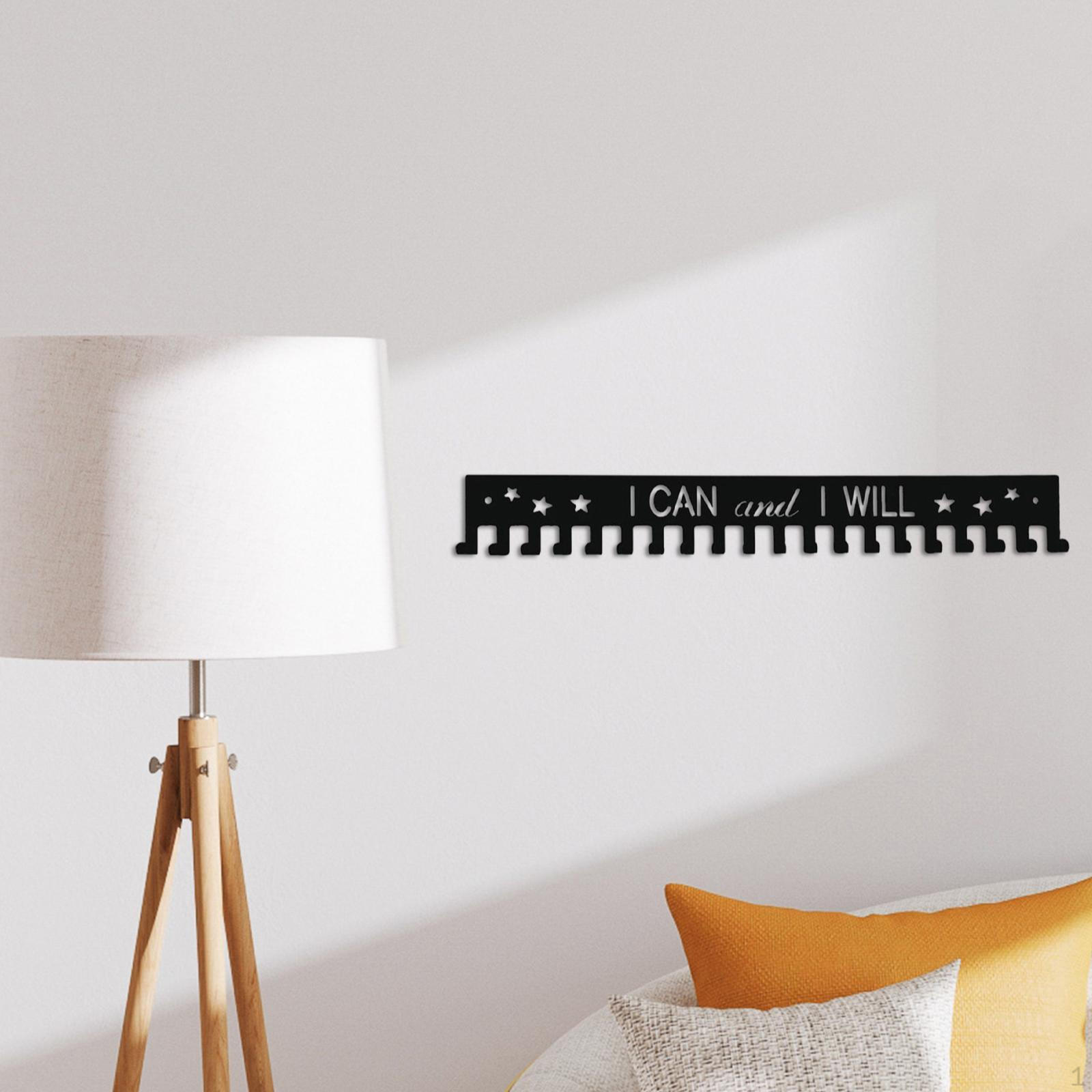 

Настенная стойка с 20 крючками для спортивных наград Баскетбол Гимнастика Софтбол I Can