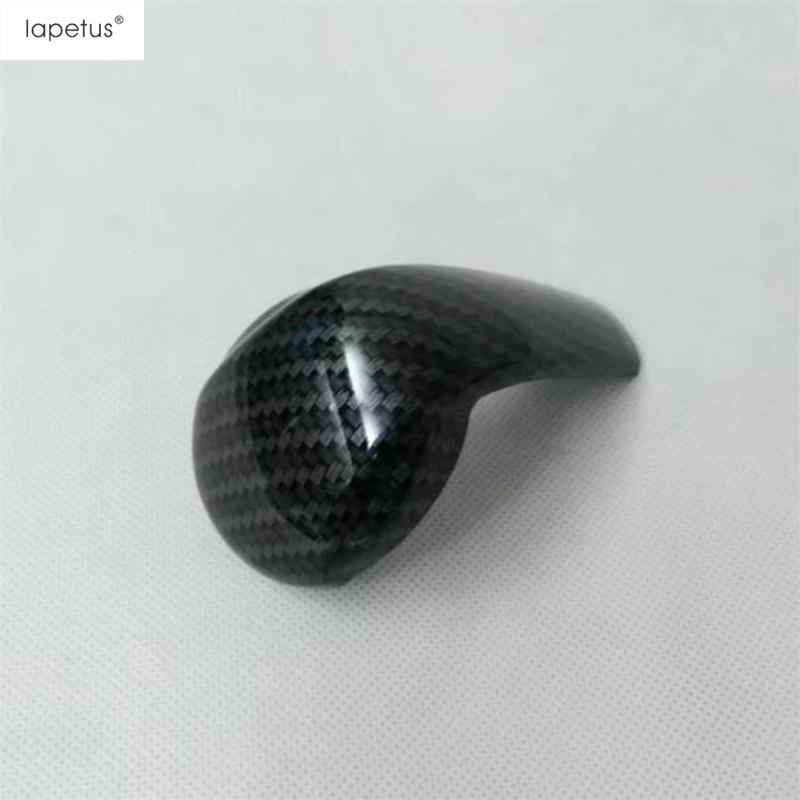 Gear Shift Knob Handle Decoration Cover Trim Carbon Fiber Style Accessories Interior Refit Kit For Mazda CX-3 CX3 2015 - 2024