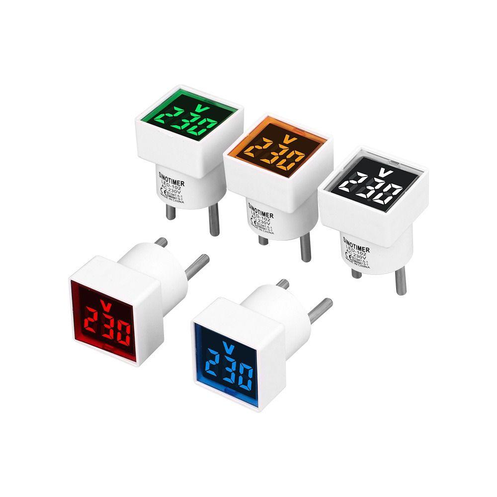 

LED Square Voltmeter 220V/230V Voltmeter Portable Voltage Measurement Monitor 2