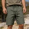 Herren Shorts mit Kordelzug Taille Lockerer Schnitt Leichter Atmungsaktiver Stoff Lässige Shorts mit Elastischem Bund und Taschen für den Alltag