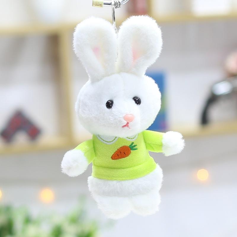 4-inch Plush Toy Doll Creative Pendant Claw Machine Keychain Doll Cute Little Rabbit Rag Doll