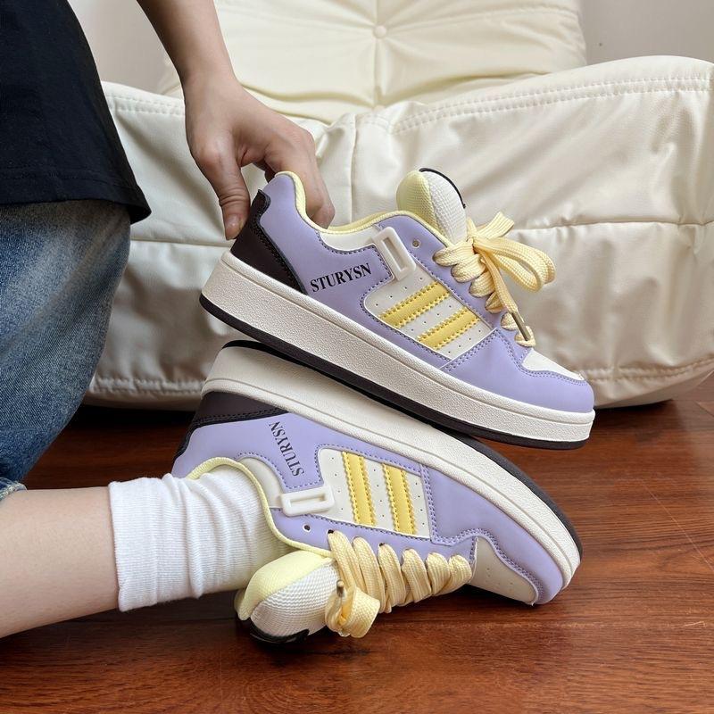 Campus style niche platform bread shoes women's ins tide 2025 autumn and winter new Korean version of versatile student board shoes