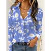 Women Long Sleeve Shirt Fashion Elegant Floral Print Blouse Elegant Casual Daily Wear Spring Autumn Blouse Tops Office Lady 2026