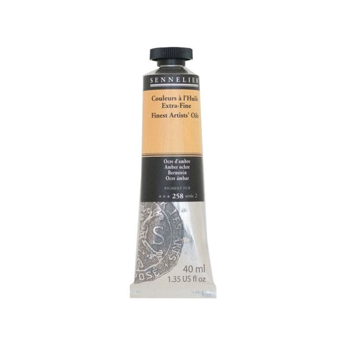 Couleurs à l'huile - Sennelier - Amber Ocre - 40ml - Jaune - Avancé