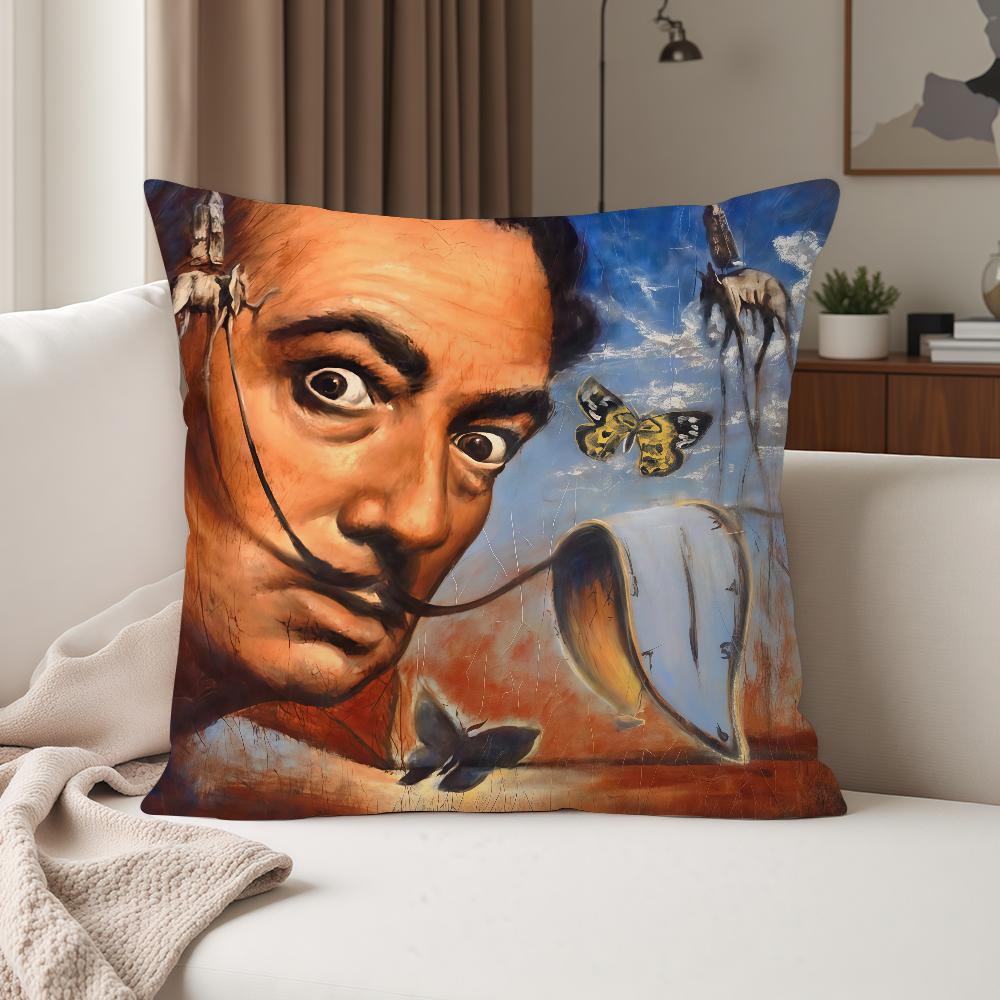 Pop Art Salvador Dali Towel Pillow Case Suitable For Bedrooms Living Rooms Cars Home Decoration