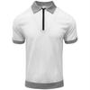 Summer Men's Short Sleeve Zipper Polo Shirts Color Block Casual T-Shirt for Men Lightweight Shirts Laple Wicking Streetwear Tee