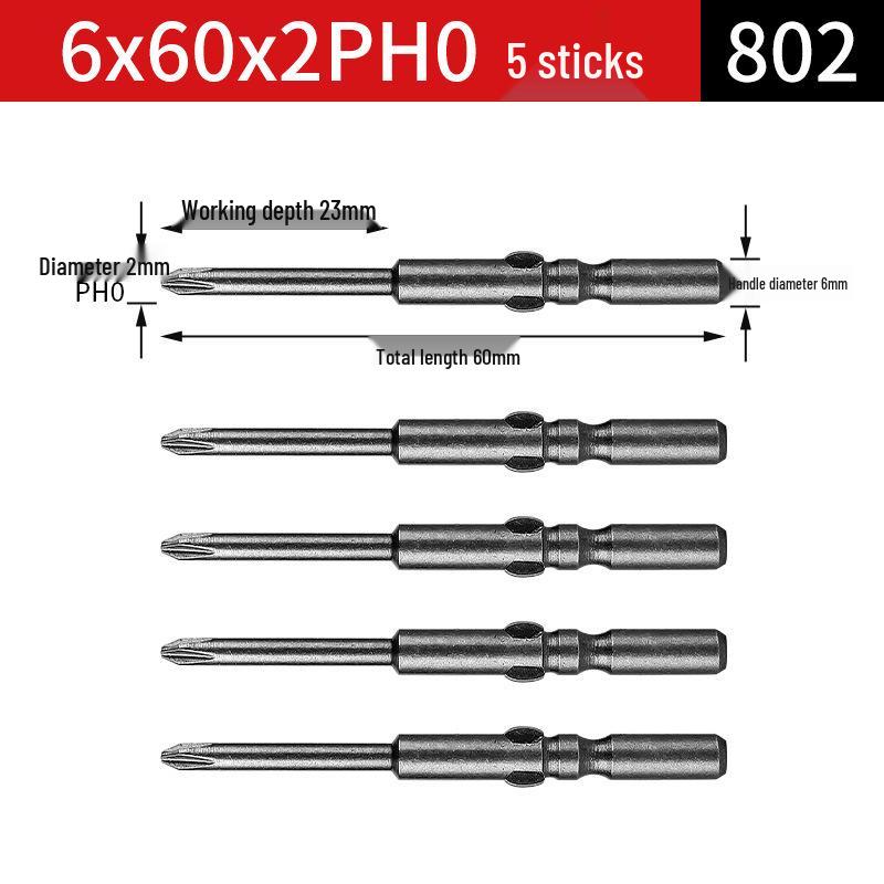 802 & 801 Elektrische Schraubendreherbits, 800 Magnetischer S2-Bit, 6mm Schraubendreherbit, 5 Verlängerte, 4 Bohrer