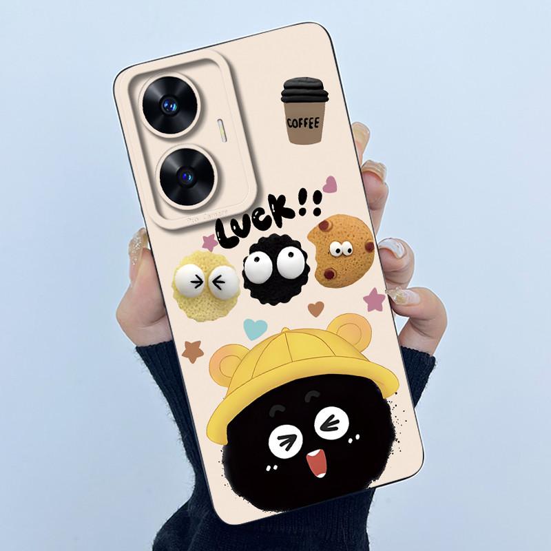 Hülle für Realme C55 NFC Realme C55 4G Narzo N55 2023 Handyhülle Süßer Panda Süße Mädchen Katzen Weiches Silikon Stoßfeste Abdeckung