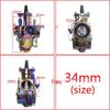 PWK Racing Carburetor, Multi-Color, Available in Sizes: 21mm to 34mm for ATV/UTV.