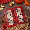 6pcs Blessing Chinese Calligraphy Red Envelopes Hongbao Red Packet New Year Money Pocket  Bonus