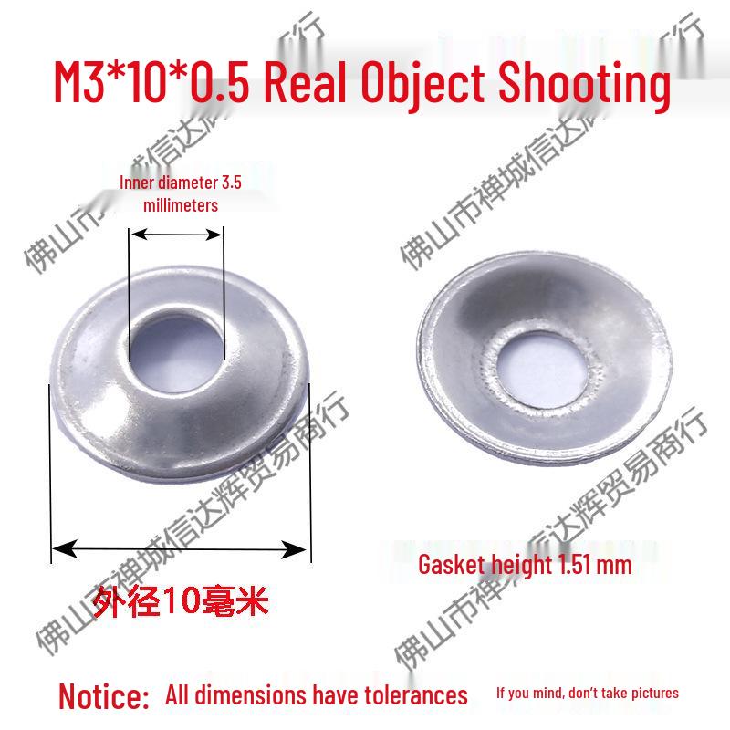 304 Stainless Steel Bowl Mat Washer and Recessed Screw Decoration Set
