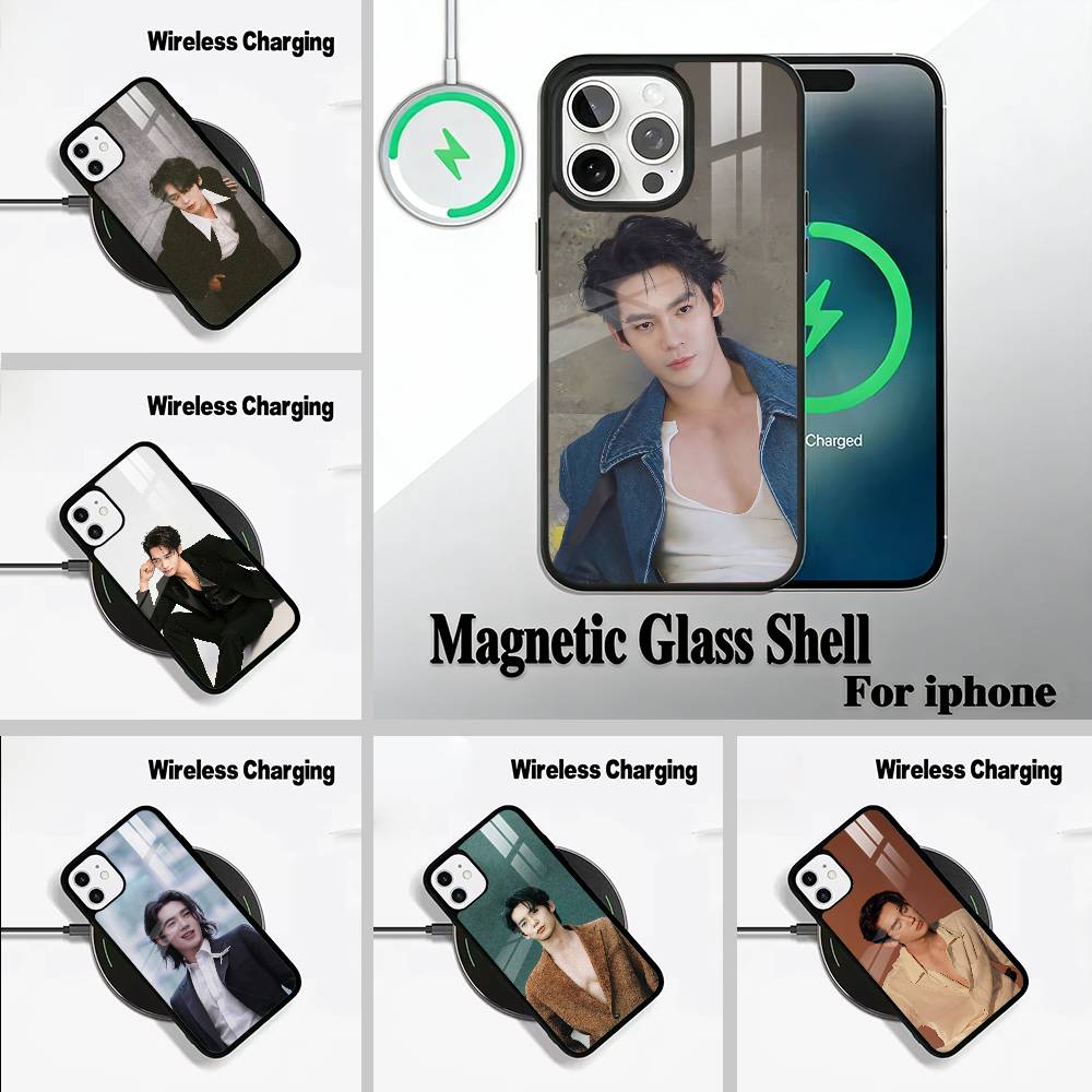 actor-Yu Shi Phone Case For IPhone17 16 15 14 13 12 11 Pro Max 16/15/14Plus Wireless Charger Cover Funda