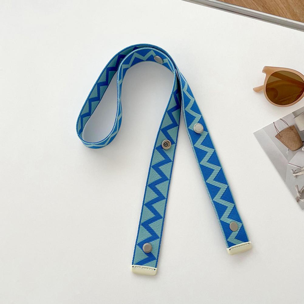 Shoulder Bag Strap Geometric Print Contrast Color Great Tenacity Great Load Bearings Handbag Strap Crossbody Bag Accessories