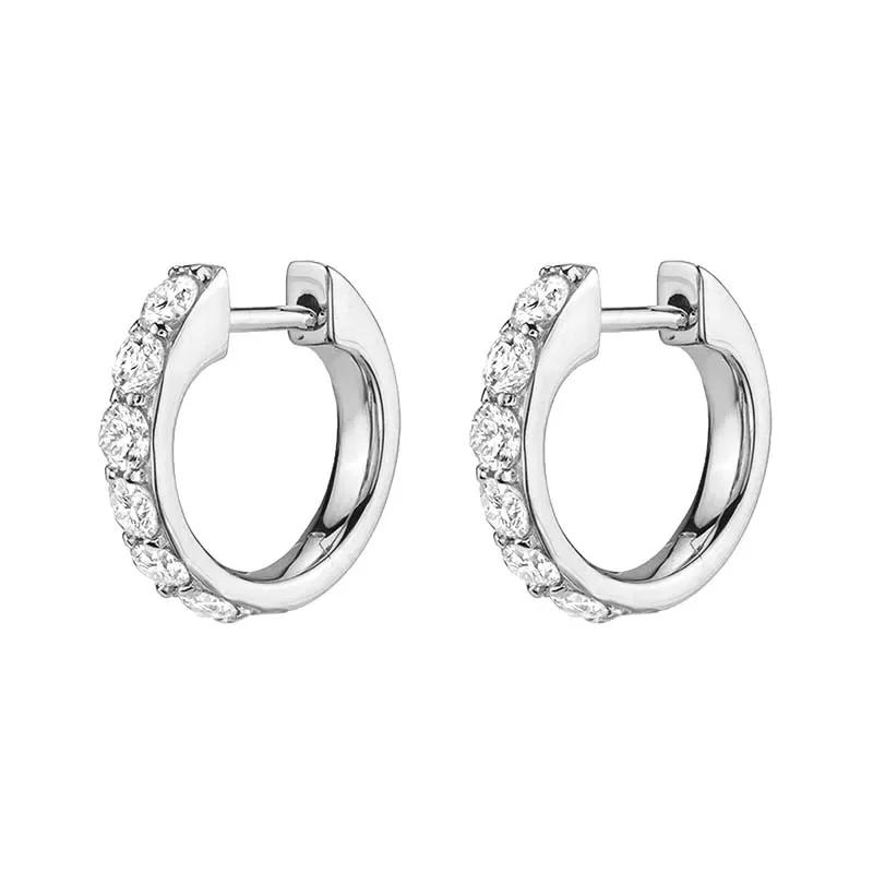 Gold color Hoop Earrings For Women Fashion CZ Zircon Piercing Women's Stud Dangle Earrings 2022 Jewelry Wholesale