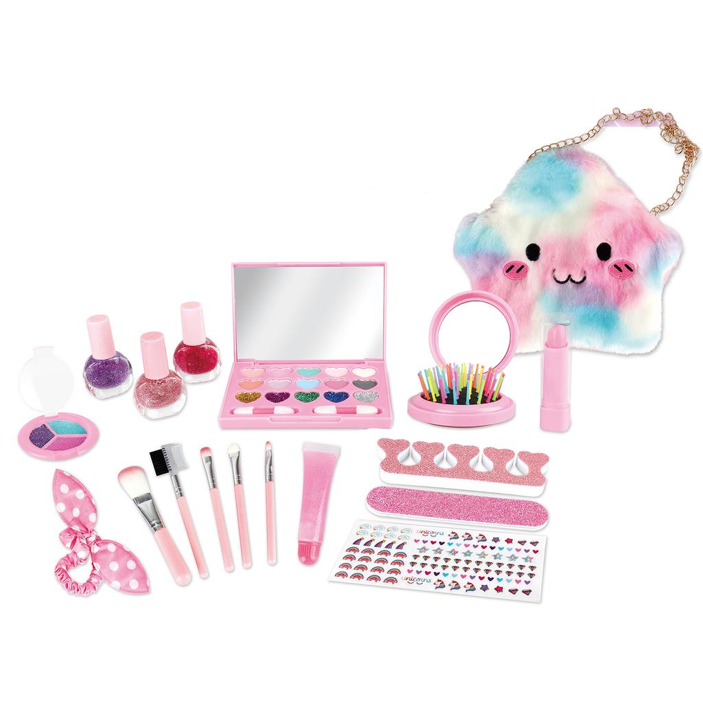 Mädchen Schminkset für Kinder Kinder Schminkset Mädchen Prinzessin Schminkbox Ungiftiges Kosmetikset