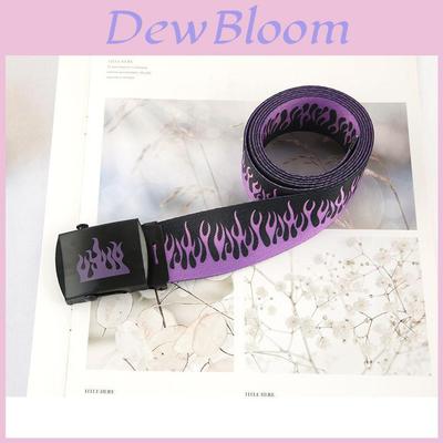 Harajuku Fashion Casual Canvas Belt With Double Ring Buckle For Men