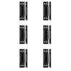 A25F-6Pcs 4-Inch Concealed Door With Concealed Stainless Steel Wooden Door Concealed Door And Hinge Hinge Black