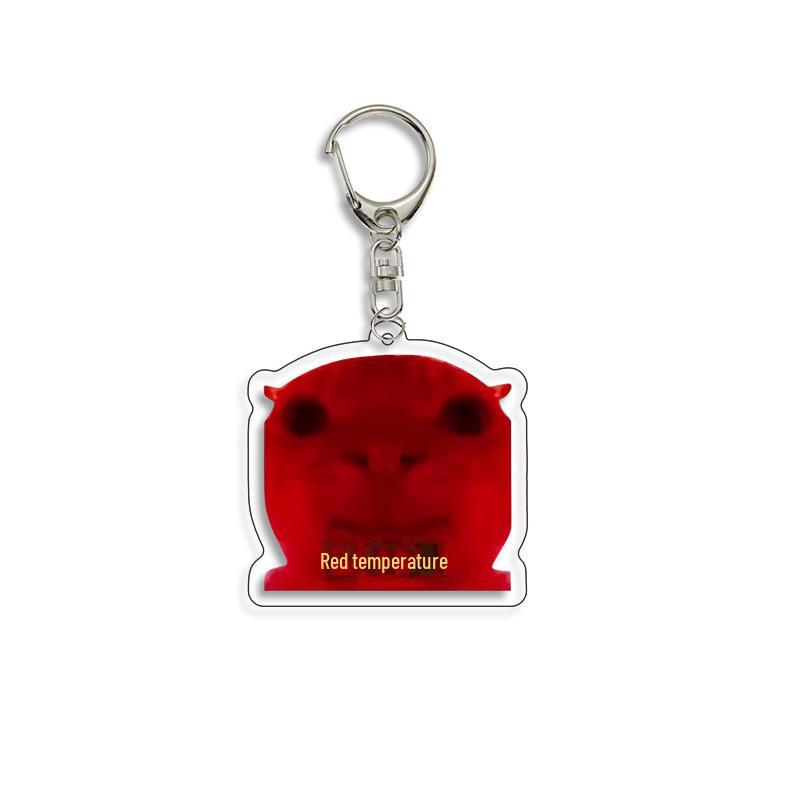 Křivá tlama Koťátko Kreslený Přívěsek na klíče: Vtipný akrylový přívěsek na školní tašku a dárek k narozeninám