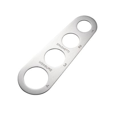 4 Holes Spaghetti Measurer Smooth Surface Stainless Steel Pasta Noodle Measure Rust-Resistant Burr-free Noodle Measure