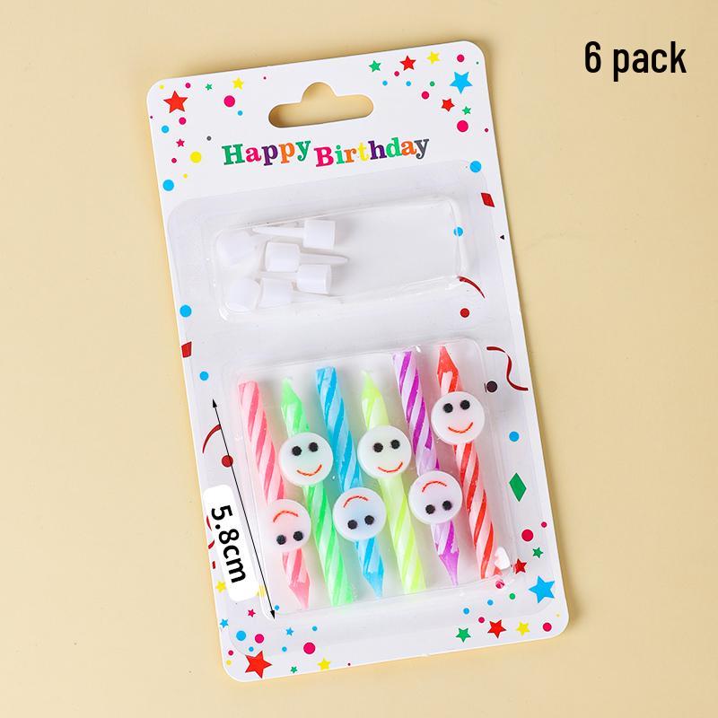 Curved Spiral Birthday Cake Candles - Creative Decorative Ornaments