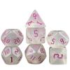 7pcs DND Dice Set with Tube Glitter Polyhedral Dice Playing Dice Game for Table Game