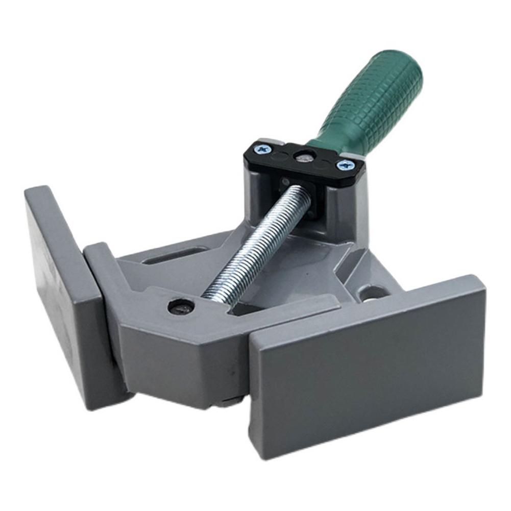 1/2Pcs 90 Degrees Angle Clamp Aluminum Alloy Clamp Single Handle Adjustable Swing Jaw for Carpentry Picture Frame Metal Welding