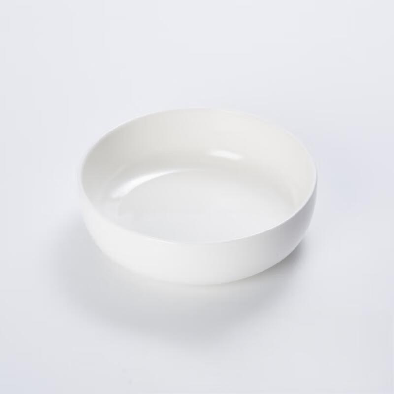 LISM Pure White Ceramic Salad & Pasta Plates
