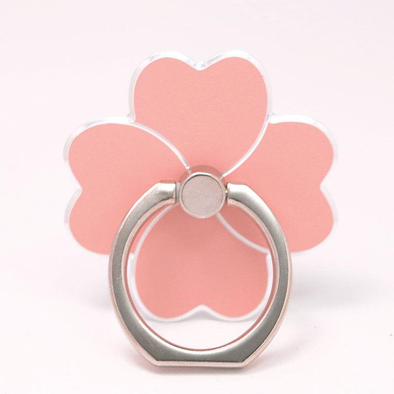 Four-Leaf Clover Metal Phone Stand Ring Holder – Creative Desktop Mobile Stand