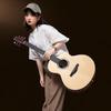 Muji 41-inch Spruce Solid Top Folk Guitar