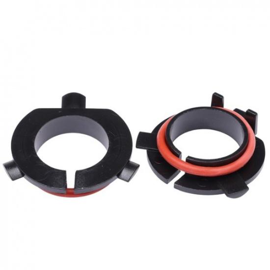 2 Pieces H7 LED Headlight Bulb Adapter Retainer Holder for Kia Sorrento 2014-20