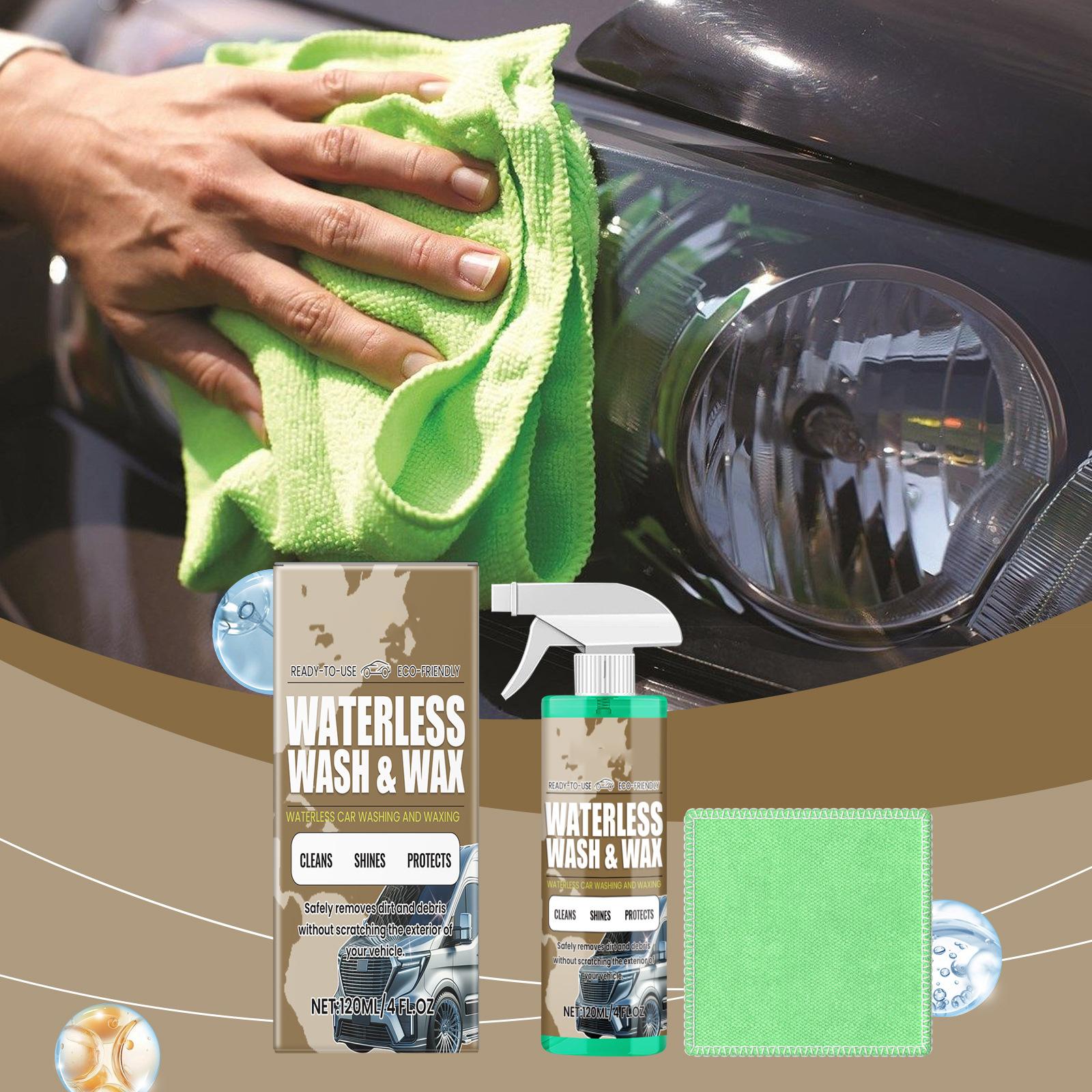 Waterless Car Wash Coating Agent, Car Cleaning, Stain Removal, And Polishing. 120ML One Size