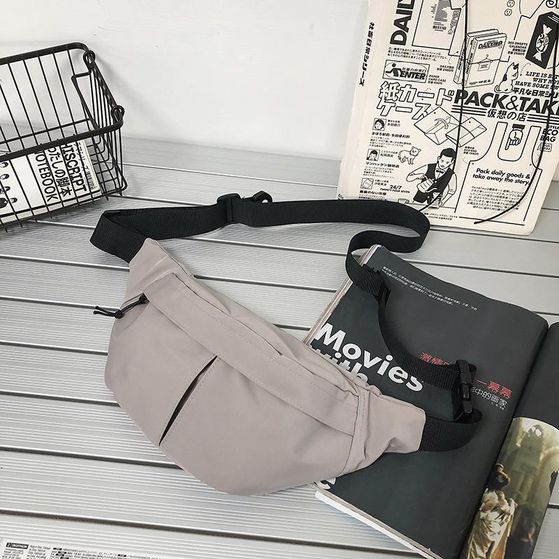 

Новая японская нагрудная сумка мужская простая повседневная поясная сумка женская для поездок на работу сумка через плечо трендовый бренд функциональная нейлоновая сумка-мессенджер серый