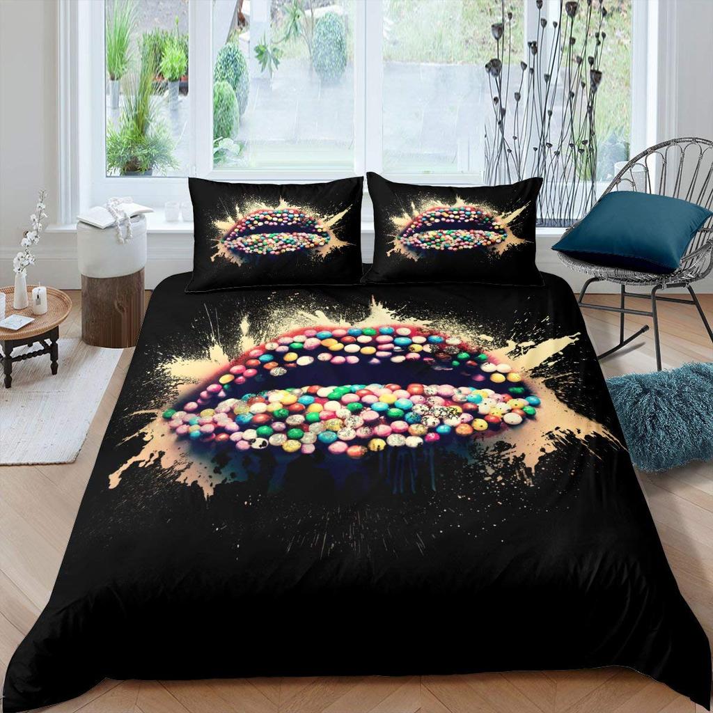 Comfortable Stylish Pattern Duvet Cover Set With Duvet Cover And Pillowcases King Queen Twin Sizes For All Ages