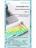 AULA F68 Mechanical Keyboard: Transparent RGB, Bluetooth Wireless, Three-Mode, Custom Hot-Swappable.