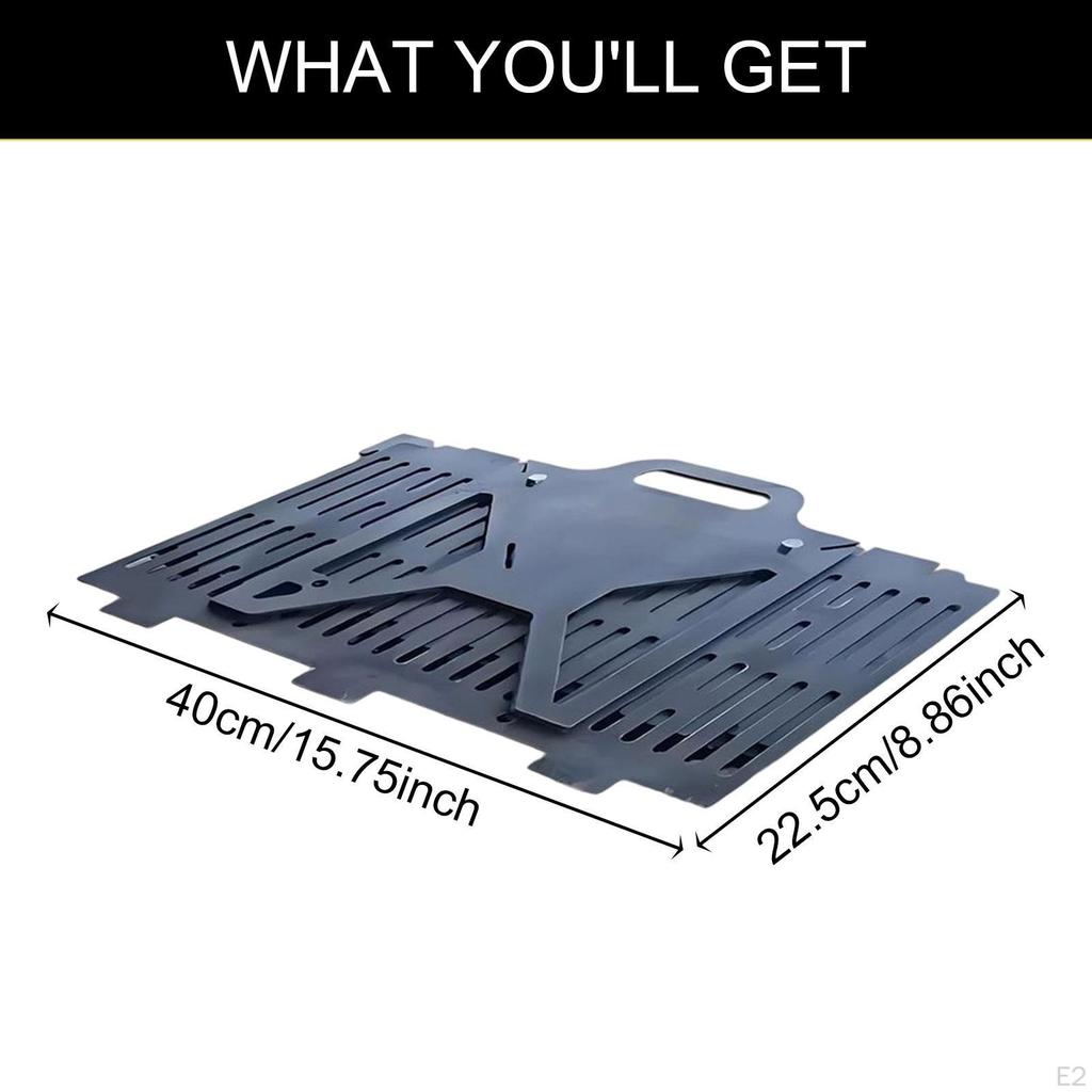 Faltbarer Grill Barbecue Leichtgewichtiger Robuster Grillrost für Zuhause Picknicks am See