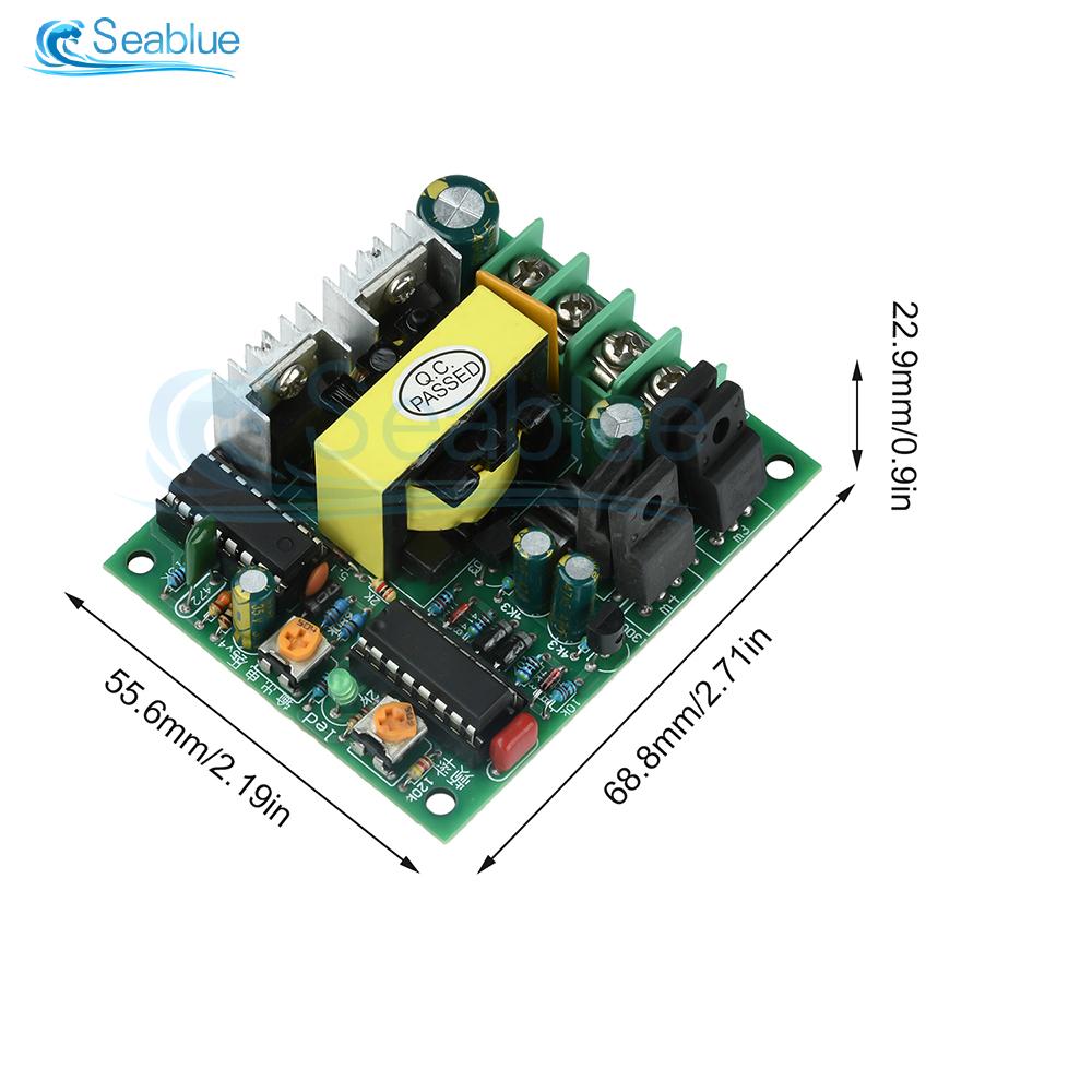 DC to AC Boost Module 50-100W Voltage Step Up Board DC 12-14.5V to AC 220V 50Hz Power Converter With Overheat Protection