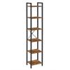 Estante Marrom Escuro Para Livros Estreita Loft Vr37 40X30X187,5 Begryf