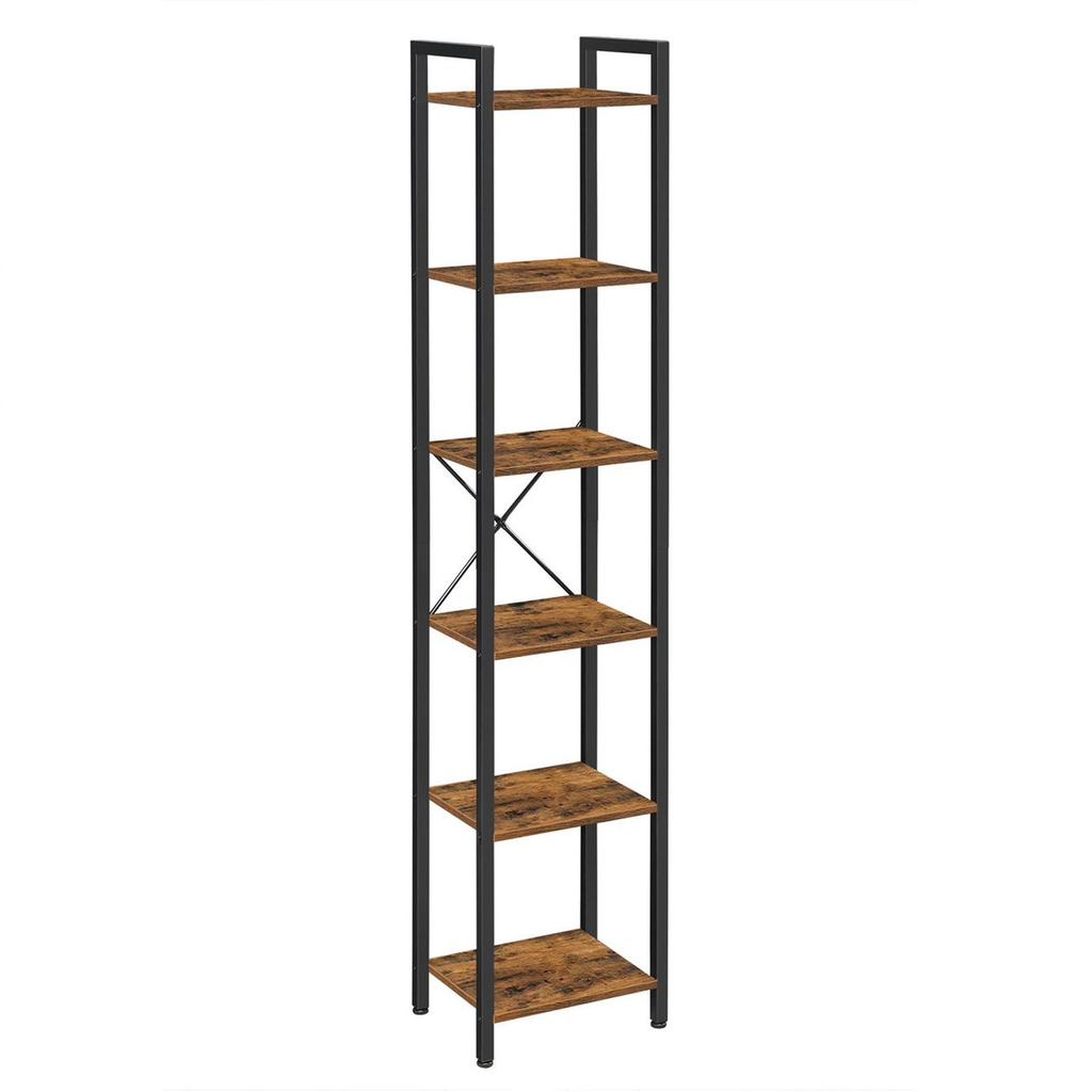 Estante Marrom Escuro Para Livros Estreita Loft Vr37 40X30X187,5 Begryf