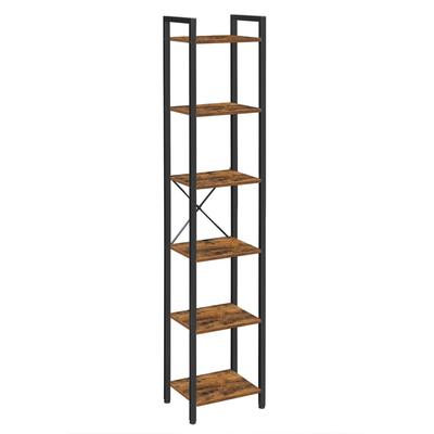 Estante Marrom Escuro Para Livros Estreita Loft Vr37 40X30X187,5 Begryf