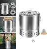 BBQ Grill Bucket Uniform Heat Smokeless for Grilling Backpacking Camping