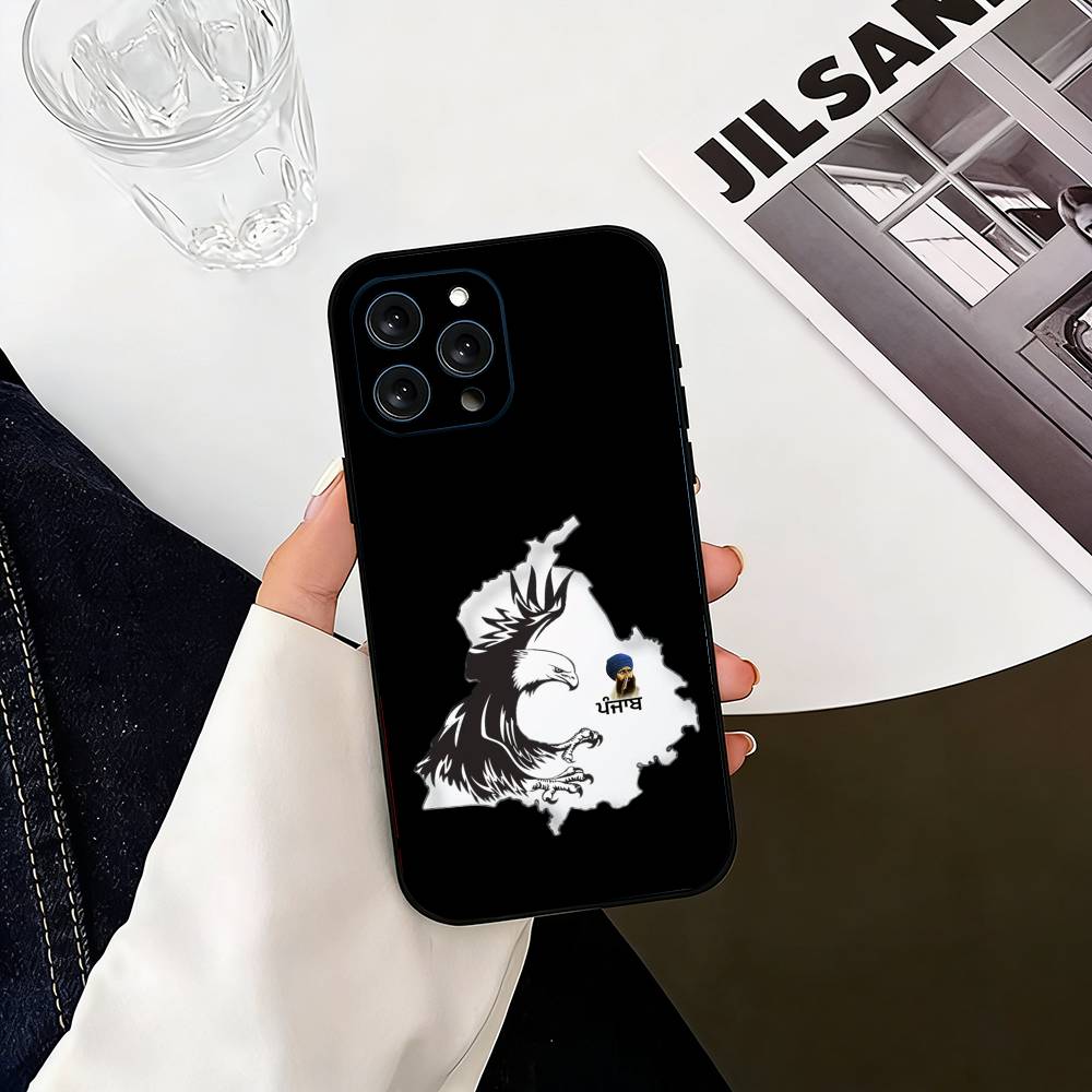 

ART P-Punjab Map Phone Case Silicone Soft For IPhone 17 16 15 14 13 12 11 X XR Plus Pro Max Plus iPhone17air