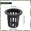 Premium-100 Pack 2.36 Inch Net Cups Slotted Mesh Wide Lip Filter Plant Net Pot Bucket Basket For Hydroponics Aquaponics Orchids